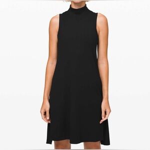Lululemon Size M Gone for the Week Dress Black Summer Ribbed Halter